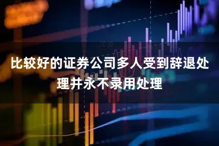 比较好的证券公司多人受到辞退处理并永不录用处理